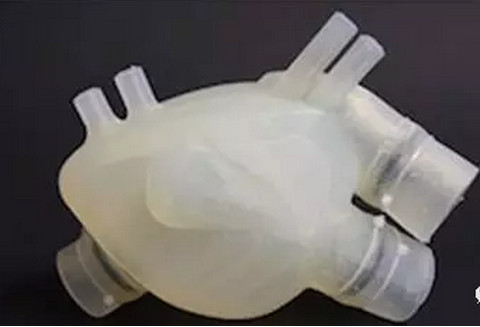 科学家3D打印人造软体硅胶心脏 可跳动45分钟