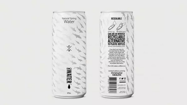 英国公司用铝罐取代塑料瓶 想解决塑料污染问题