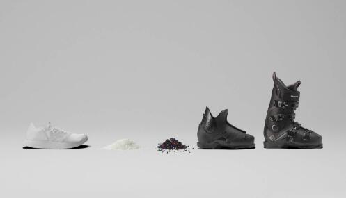 Salomon将全TPU的运动鞋回收，用于制造滑雪靴